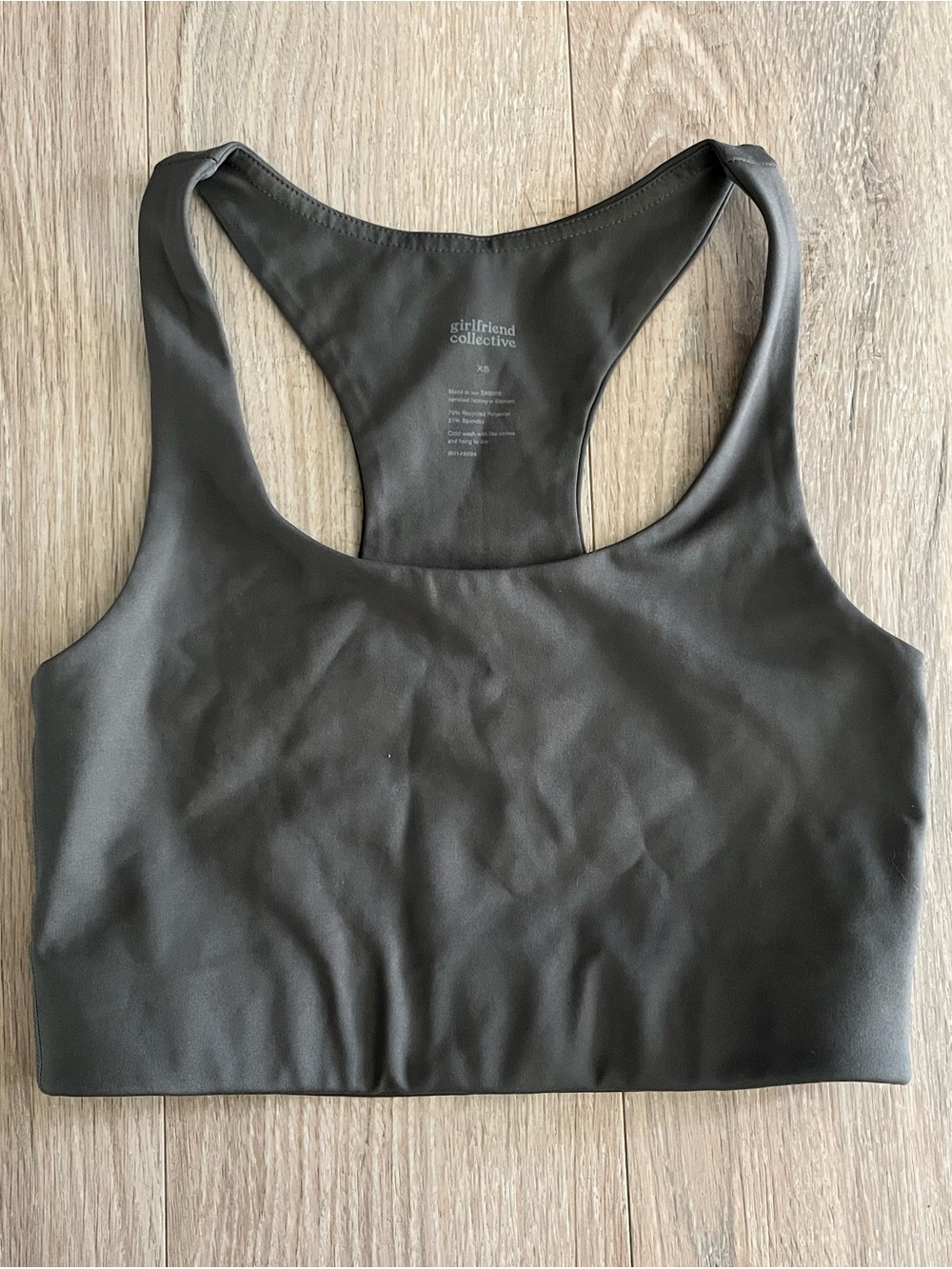 Girlfriend Collective Light Green Paloma Racerback Bra - Size XS